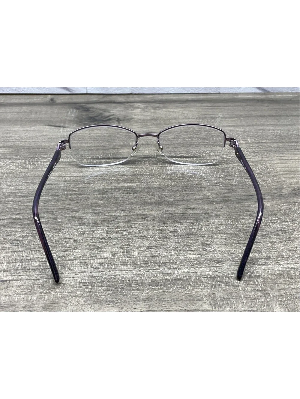 Bulova Avignon Womens Eyeglass Frames Lilac Purple 52-18-135 Metal Half Rim